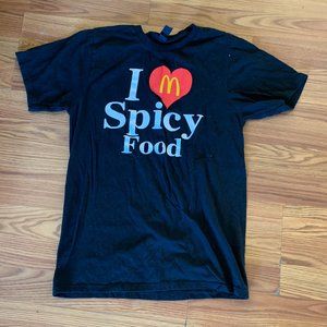 i love spicy food mcdonalds t shirt